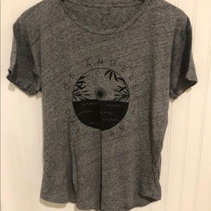 Madewell Los Angeles gray logo Tshirt M